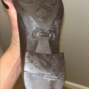 Ferragamo brown leather boots woman size 9